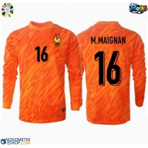 Moški Nogometni dresi Francija Mike Maignan #16 Vratar Gostujoči EP 2024 Dolgi Rokav